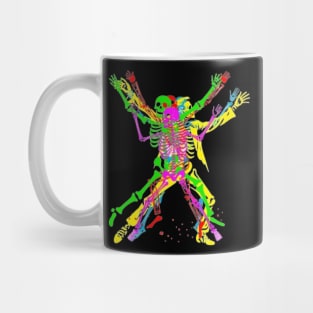 Badass Skeleton , Colourful Mug